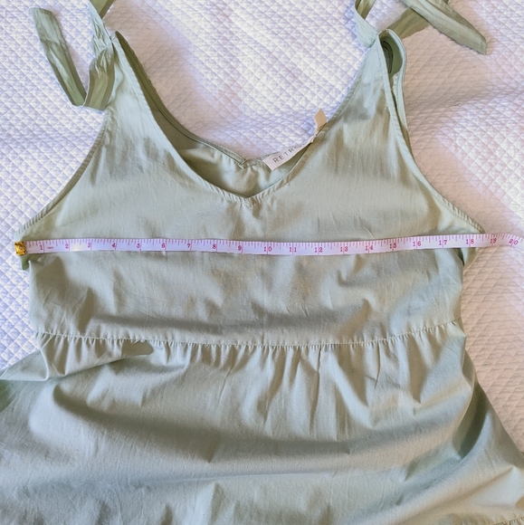 RETROD Sleeveless 100% Cotton Baby doll Mini Poplin Bow Dress - Picture 9 of 12